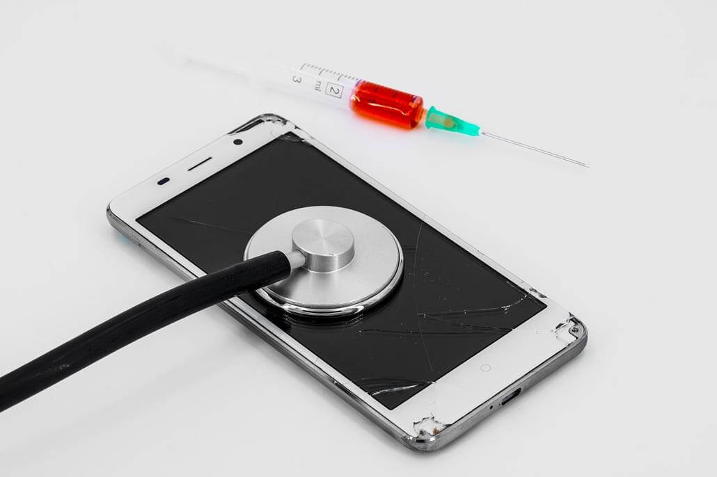 Smartphone Display defekt