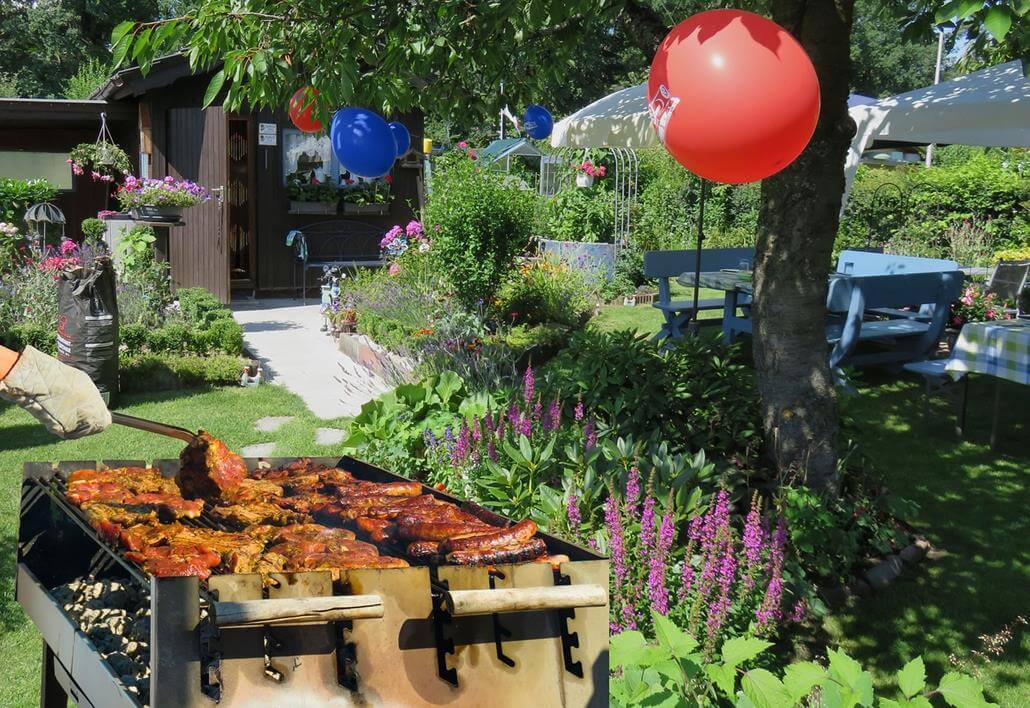 Grill für Gartenparty
