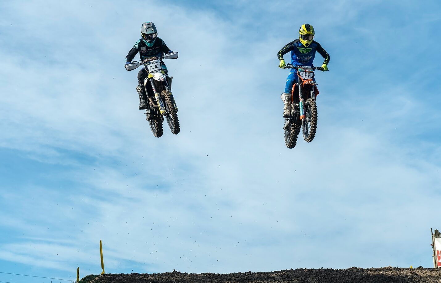 Motocross Helme in Blau